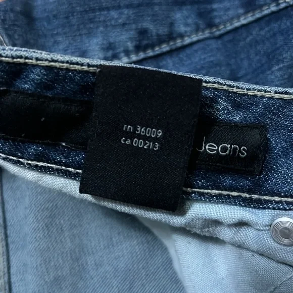 Vintage Calvin Klein Y2K Ultimate Boot Cut Leg Jeans Size 28 / 6 Low Rise Retro - Picture 6 of 15